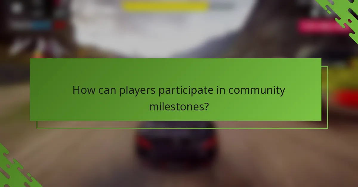 How can players participate in community milestones?